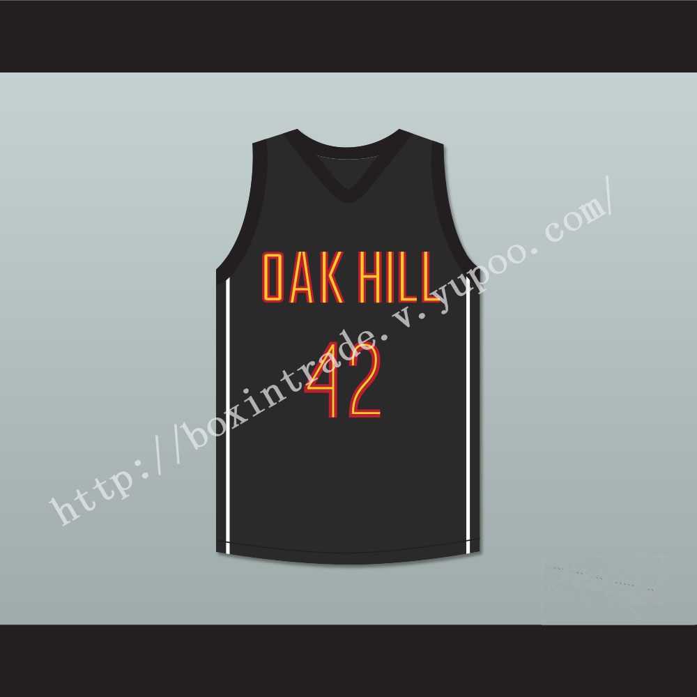 Josh Smith 42 Oak Hill Academy Black Basketball Jersey