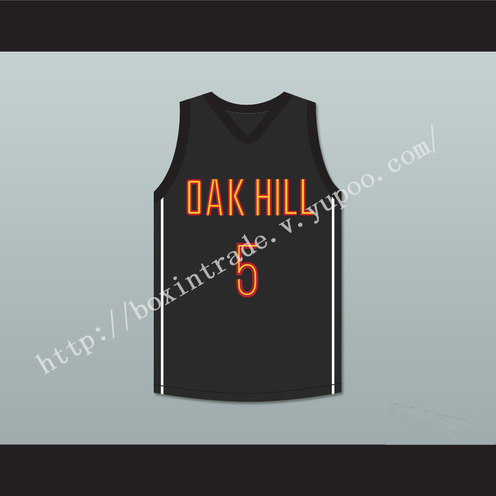 Ron Mercer 5 Oak Hill Academy Black Basketball Jersey