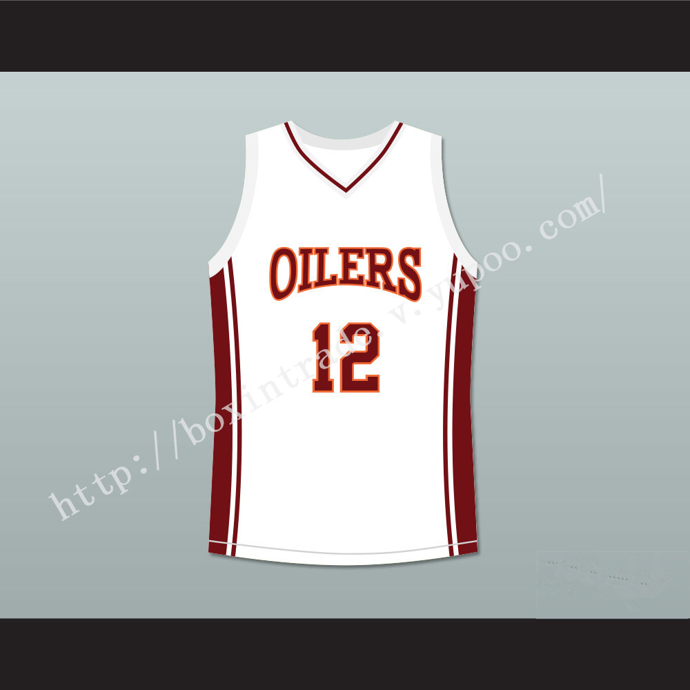 Damien Carter 12 Richmond Oilers Away Basketball Jersey Coach Carter