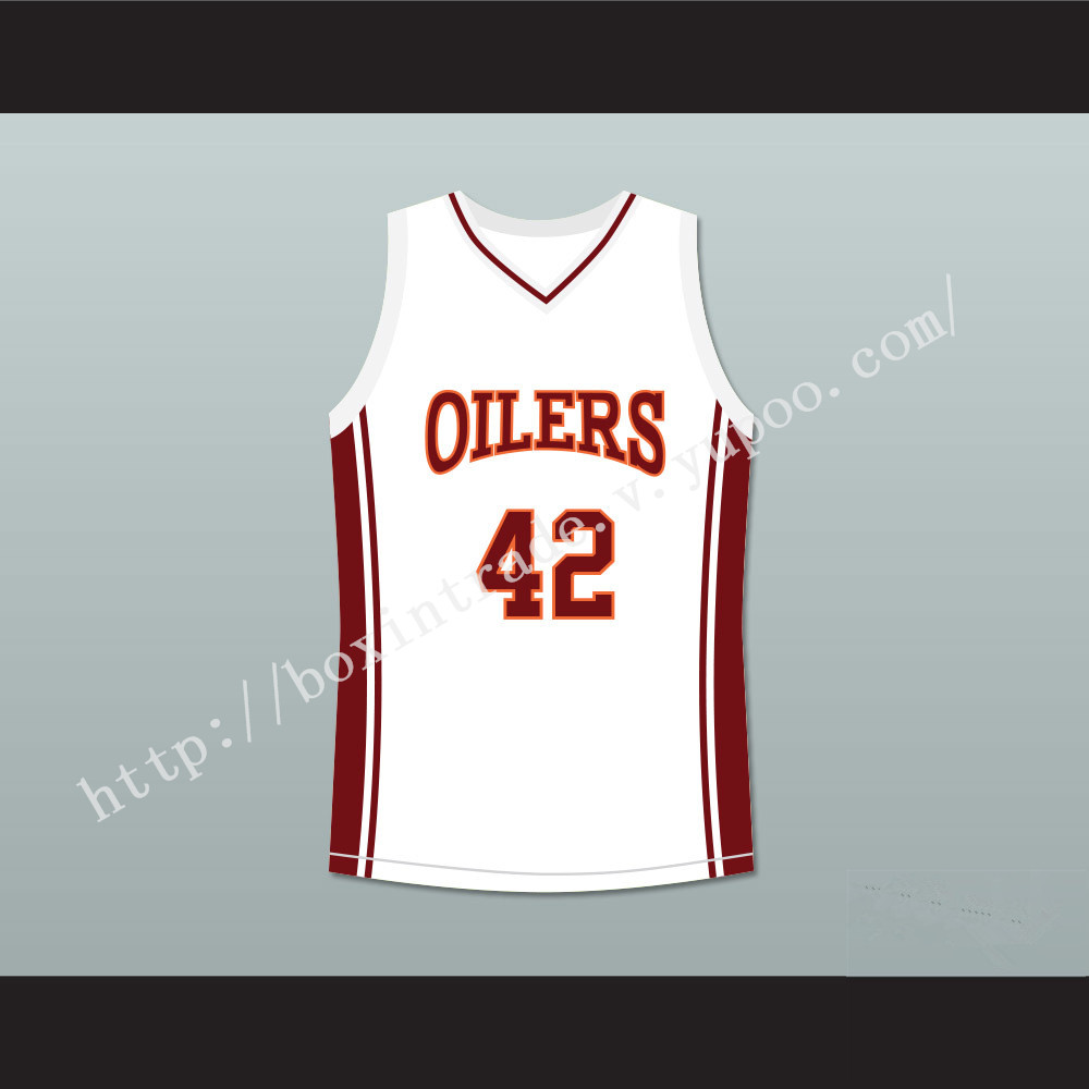 Kenyon Stone 42 Richmond Oilers Away Basketball Jersey Coach Carter