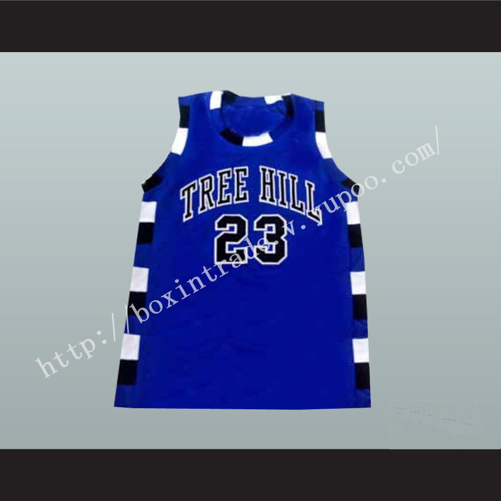 Nathan Scott 23 One Tree Hill Ravens Blue Basketball Jersey Any Player