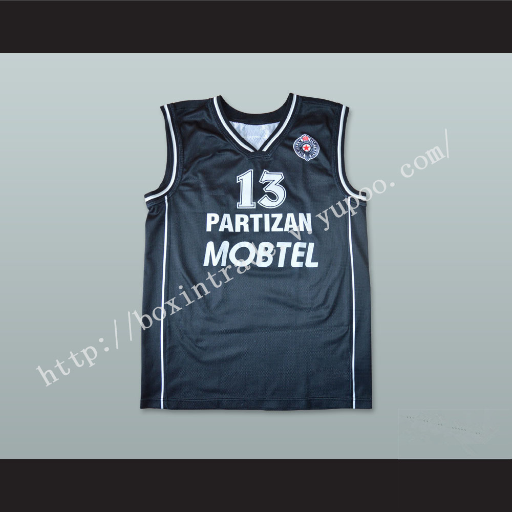 Milos Vujanic 13 KK Partizan Belgrade Basketball Jersey