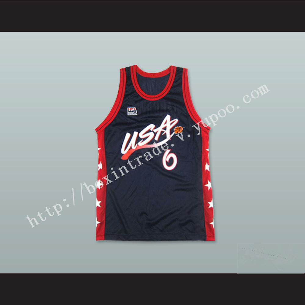 1996 Penny Hardaway 6 USA Team Away Basketball Jersey