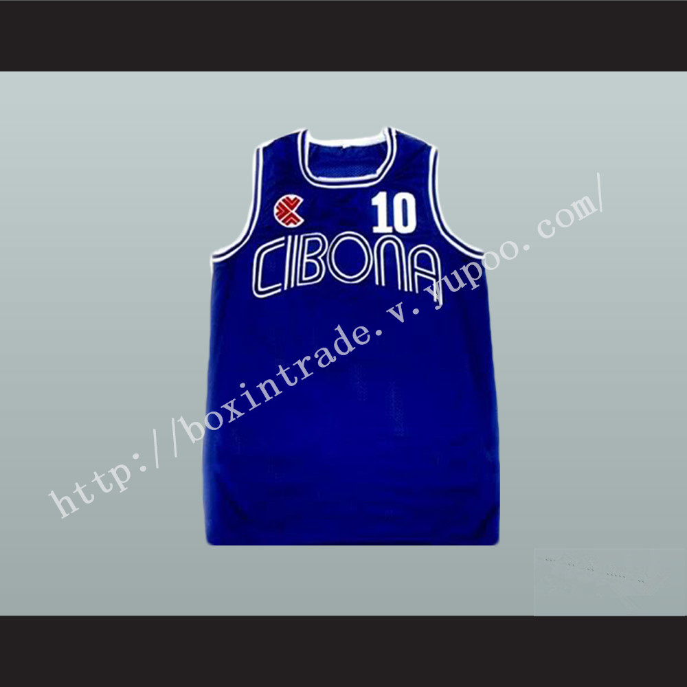 Drazen Petrovic Cibona Blue Basketball Jersey