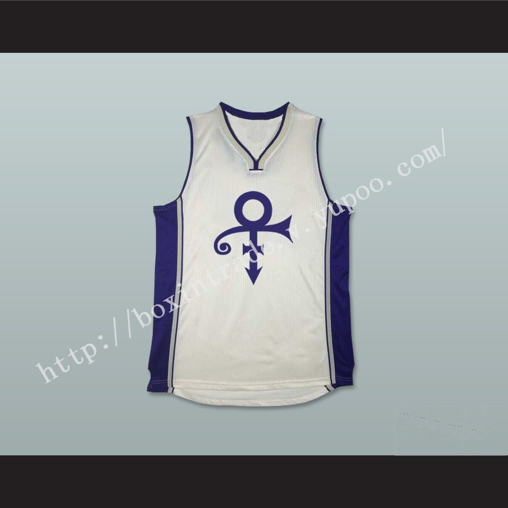 Prince Tribute White Basketball Jersey