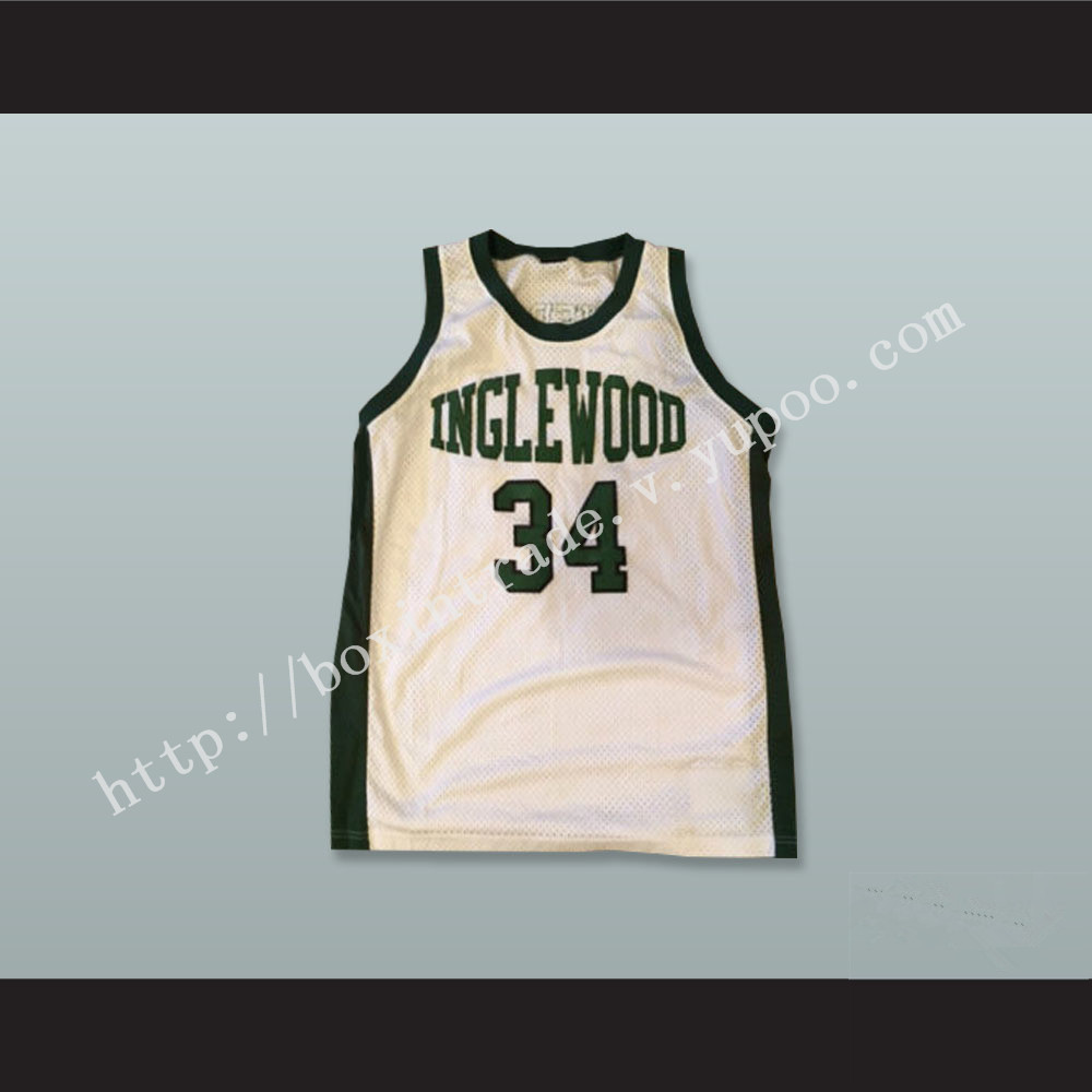 Paul Pierce 34 Inglewood High School White Basketball Jersey