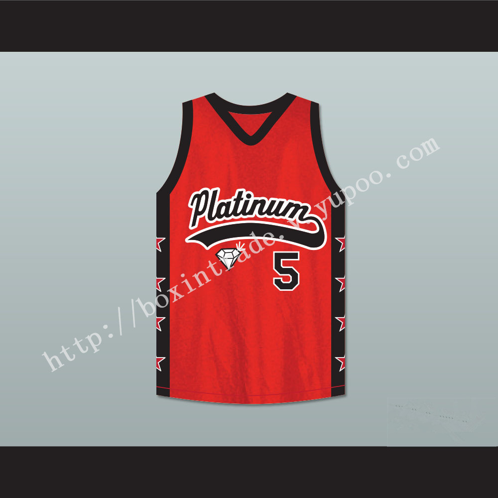 Fight Back 5 Platinum Jewelz Basketball Jersey Crossover