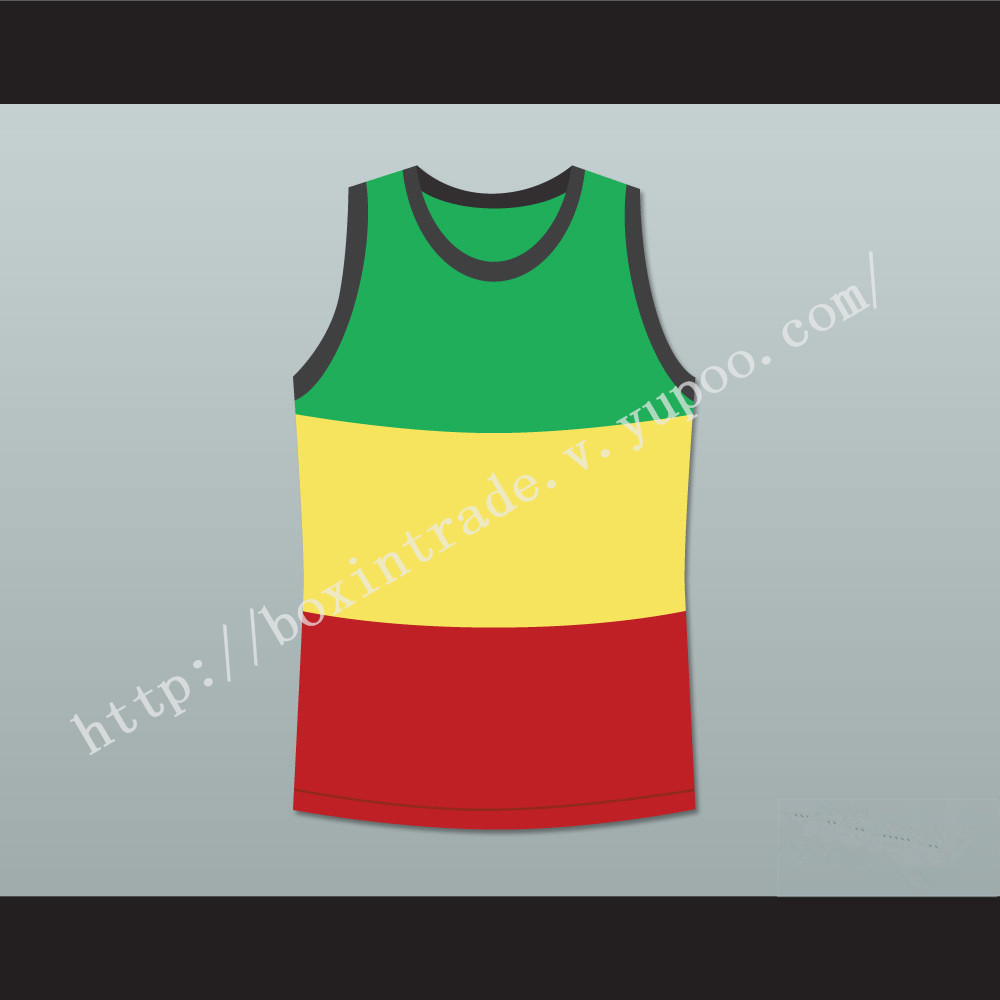 Rasta Style Jamaica Basketball Jersey Any Player or Number Stitch Sewn