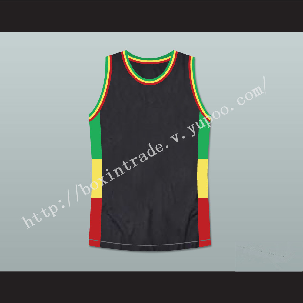 Rasta Style Jamaica Basketball Jersey Stitch Sewn