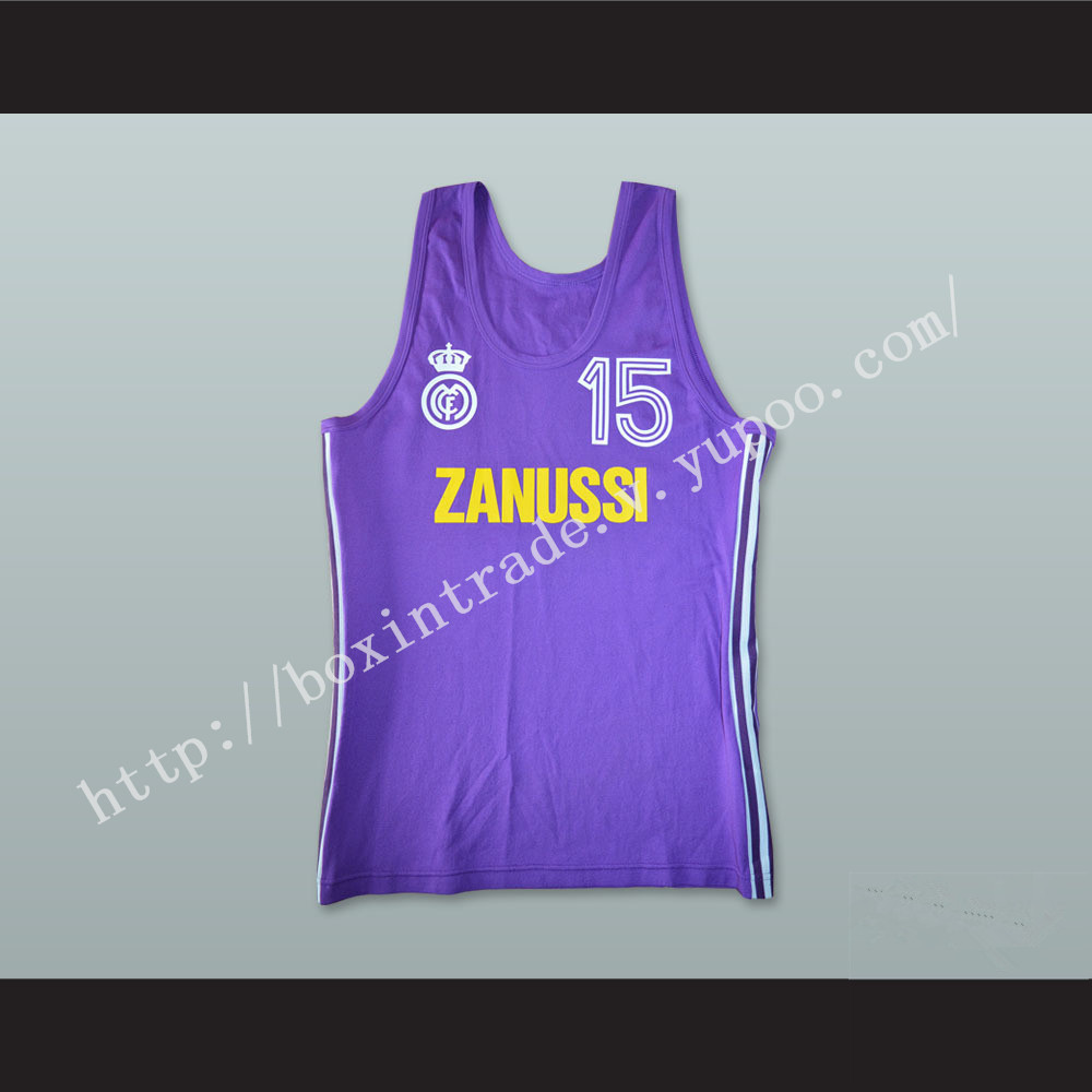 Mirza Delibasic 15 Real Madrid Basketball Jersey