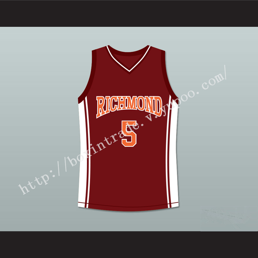 Jason Lyle 5 Richmond Oilers Home Basketball Jersey Coach Carter