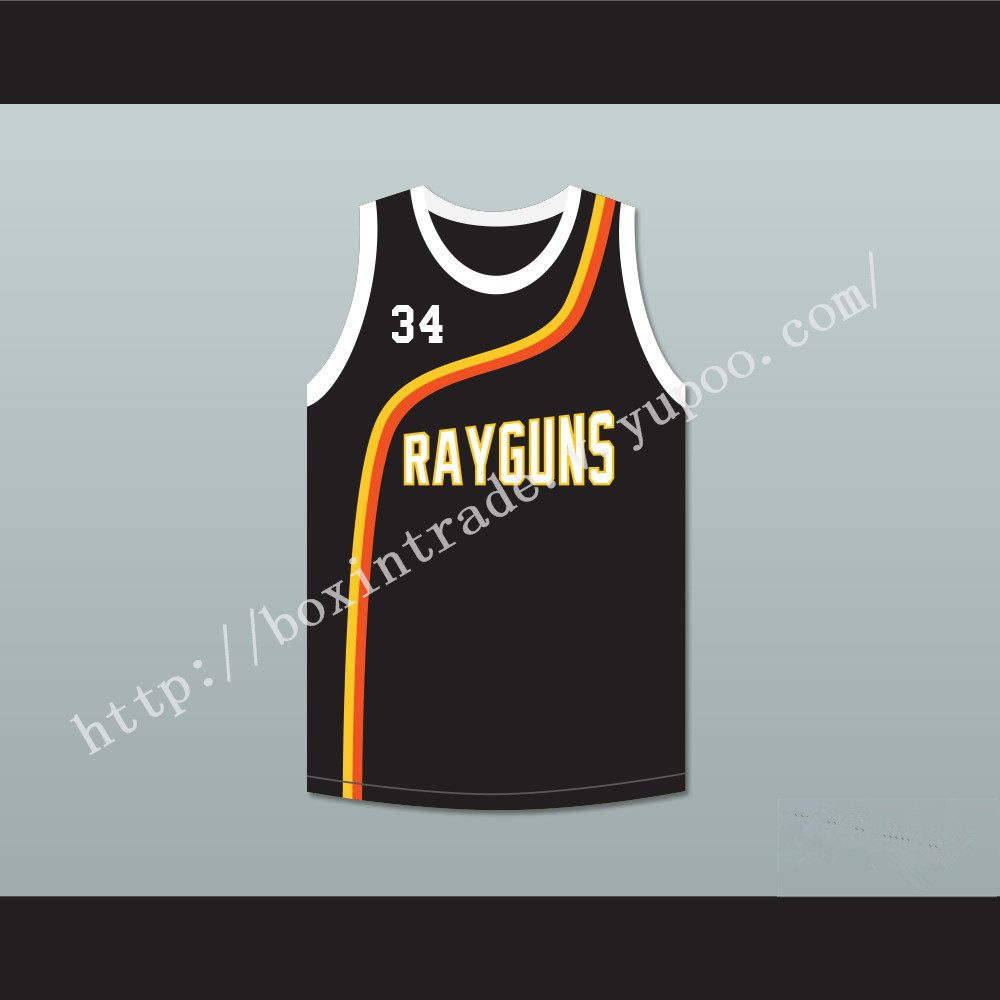 Paul Pierce 34 Roswell Rayguns Black Basketball Jersey