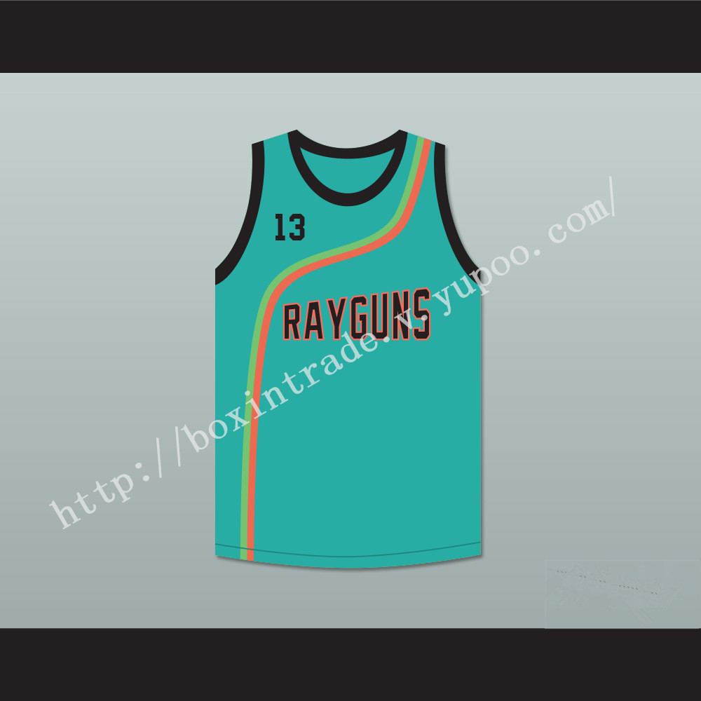 Steve Nash 13 Roswell Rayguns Teal Basketball Jersey