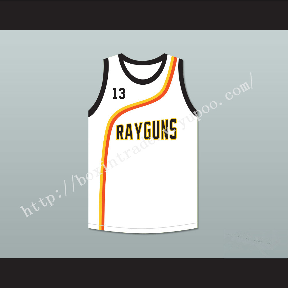 Steve Nash 13 Roswell Rayguns White Basketball Jersey