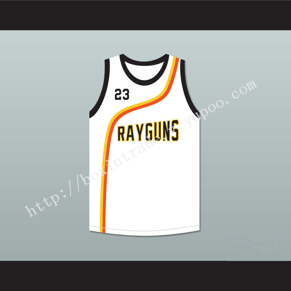 Michael Jordan 23 Roswell Rayguns White Basketball Jersey