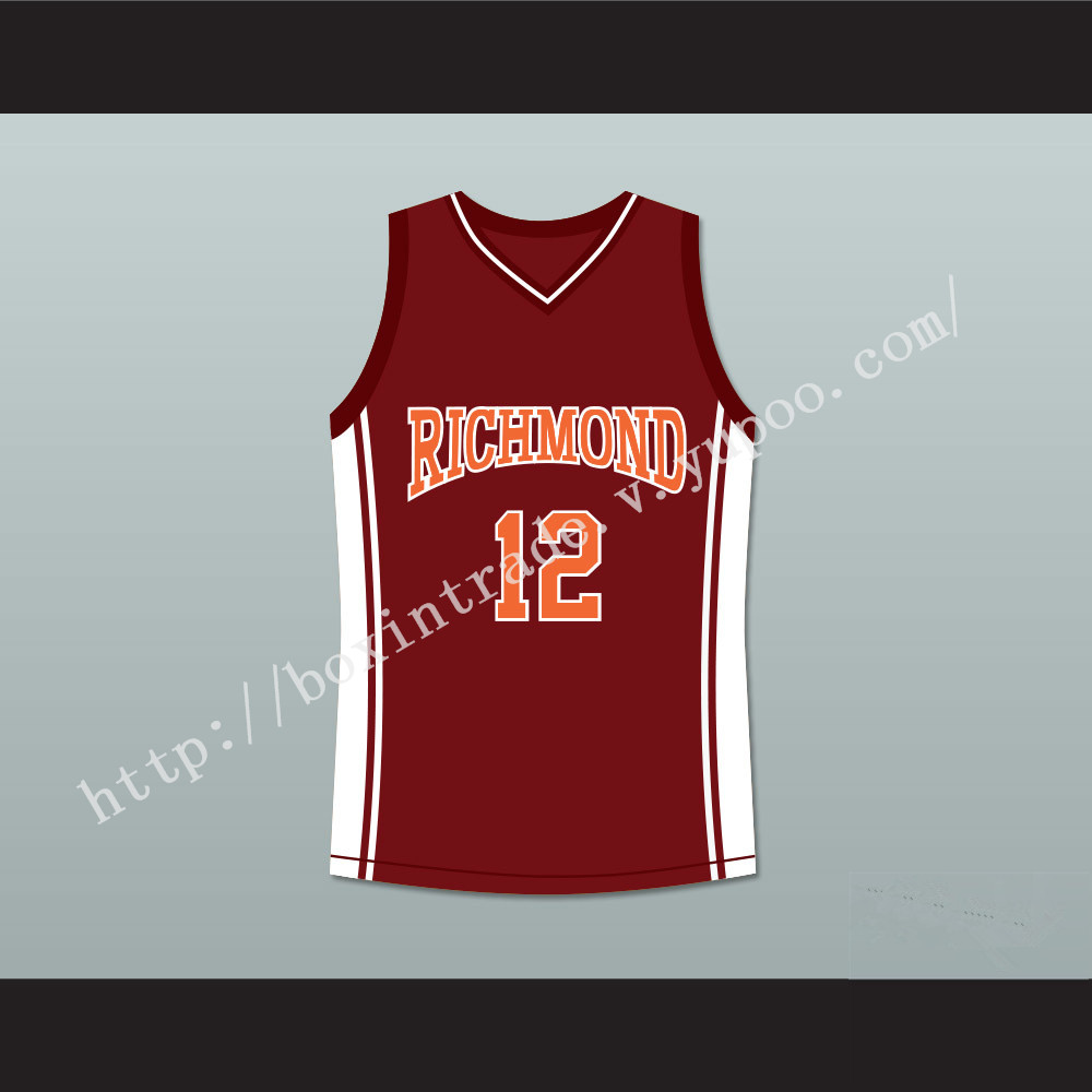 Damien Carter 12 Richmond Oilers Home Basketball Jersey Coach Carter