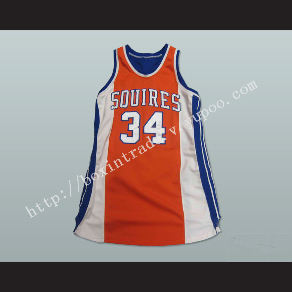 Broomer 34 Semi Pro Virginia Squires Basketball Jersey Stitch Sewn