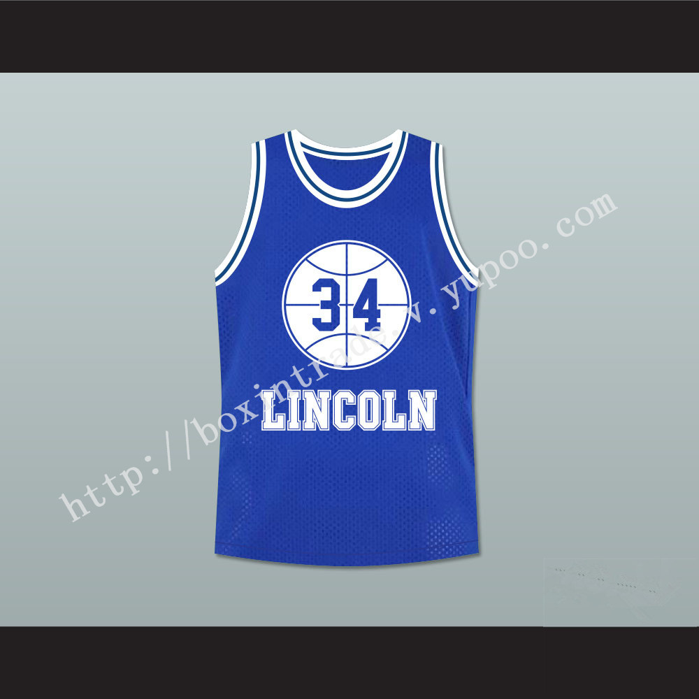 Jesus Shuttlesworth 34 Blue Lincoln High School Basketball Jersey He Got Game