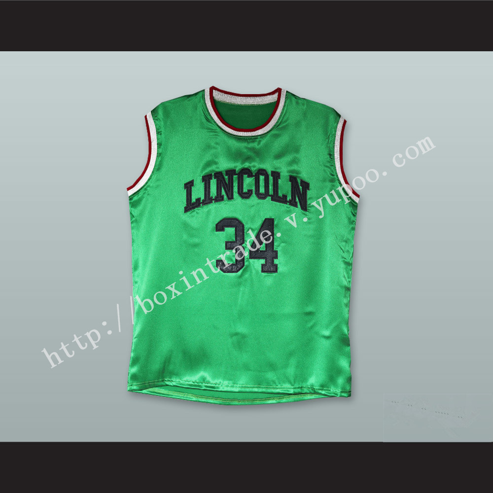 Jesus Shuttlesworth 34 Lincoln Green Silk Basketball Jersey