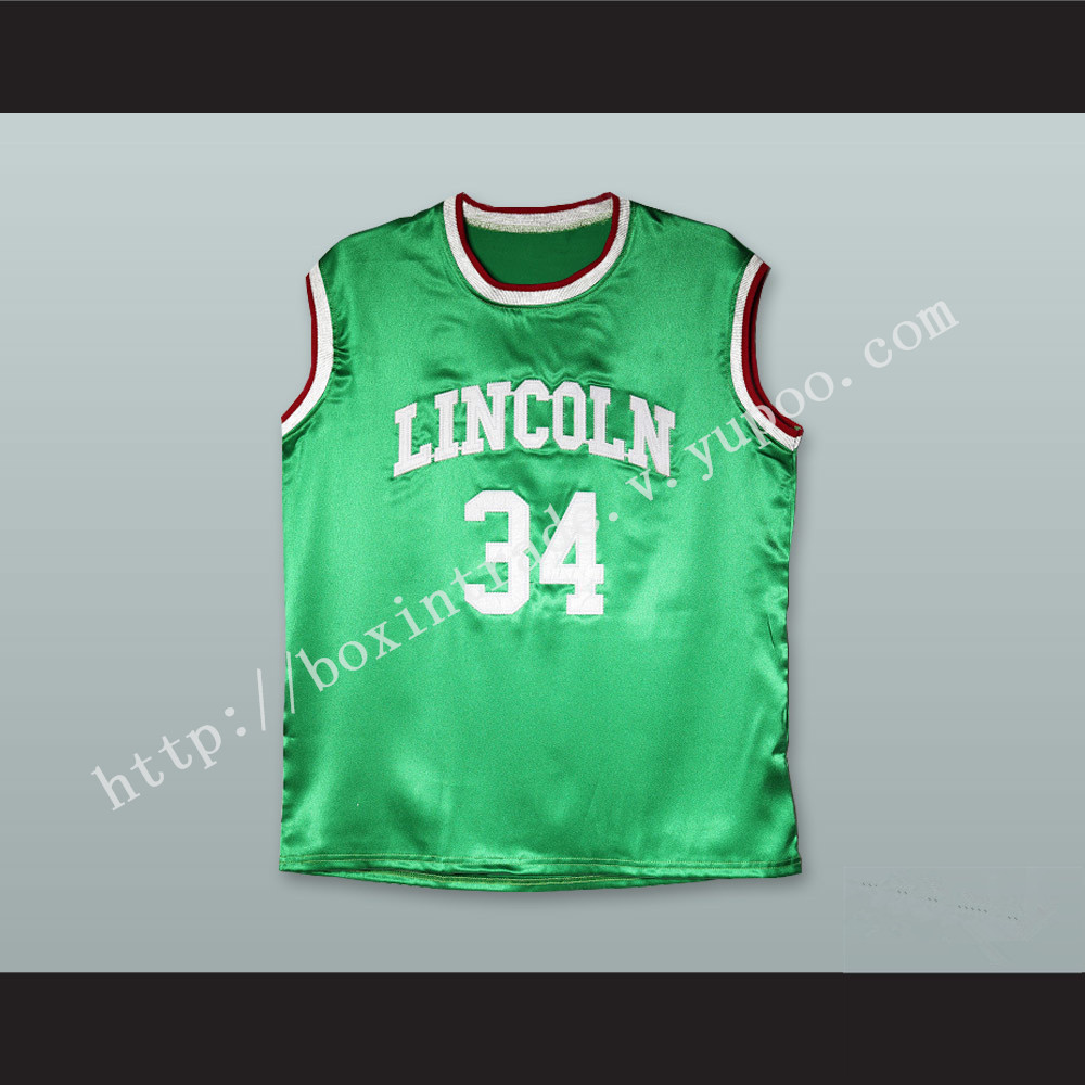 Jesus Shuttlesworth 34 Lincoln Green Silk Basketball Jersey 2