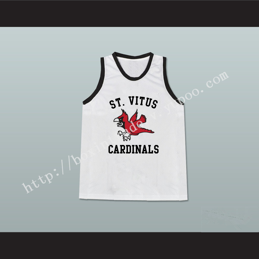 Leonardo DiCaprio Jim Carroll St Vitus Cardinals White Basketball Jersey from The Basketball Diaries