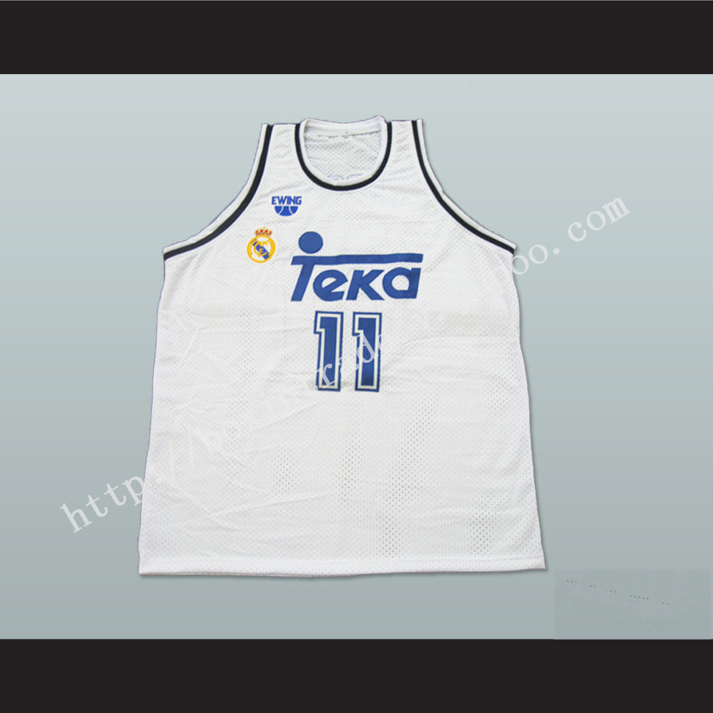 Arvydas Sabonis White Basketball Jersey Stitch Sewn New