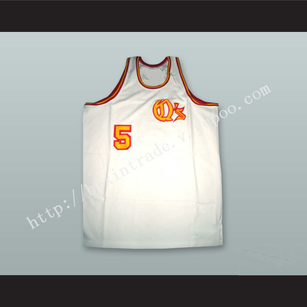 San Diego Travis Grant 5 White Basketball Jersey