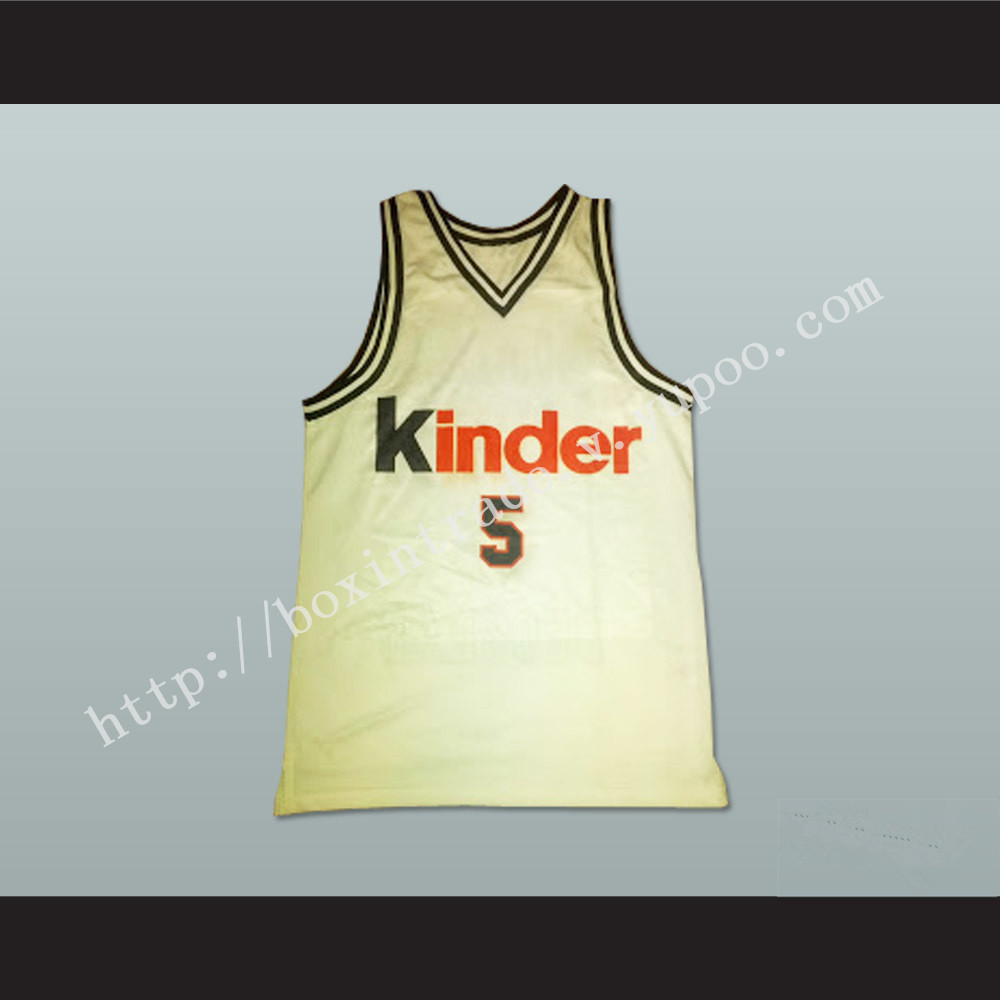 Predrag Sasha Danilovic Virtus Kinder Bologna Beograd Basketball Jersey