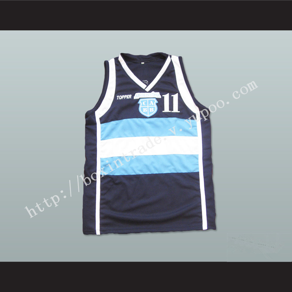 Luis Scola Topper Argentina Basketball Jersey All Sizes