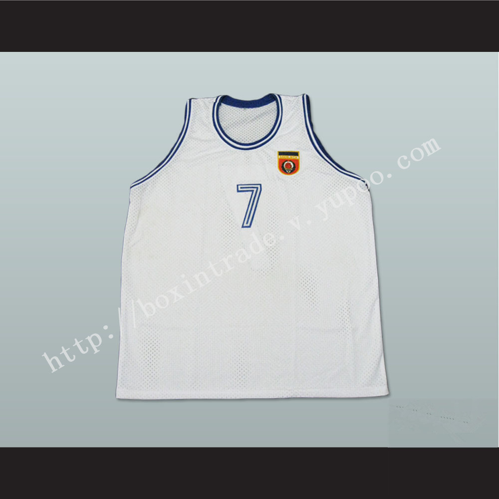 Toni Kukoc 7 Yugoslavia Basketball Jersey