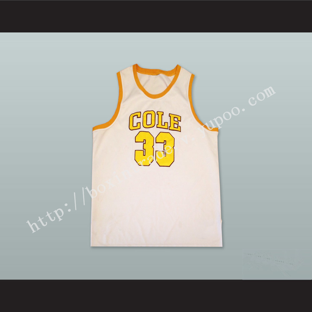 Shaquille O'Neal 33 Robert G. Cole High School White Basketball Jersey