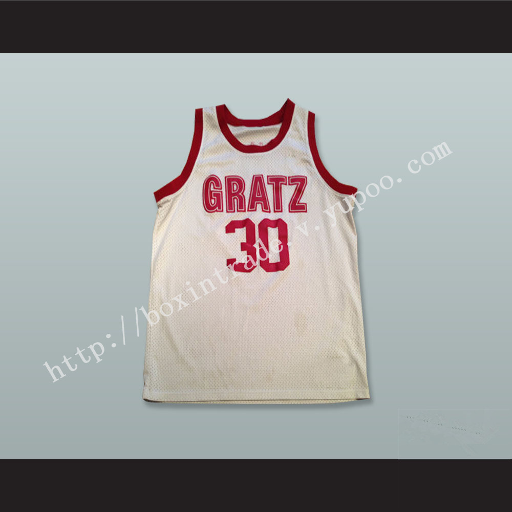 Rasheed Wallace 30 Simon Gratz High School White Basketball Jersey