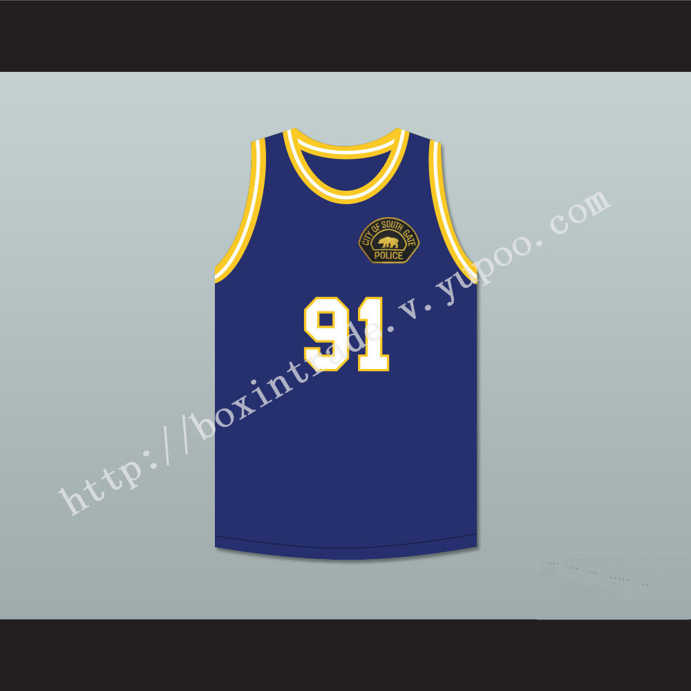 South Gate Police Captain O'Malley 91 Basketball Jersey Includes Patch