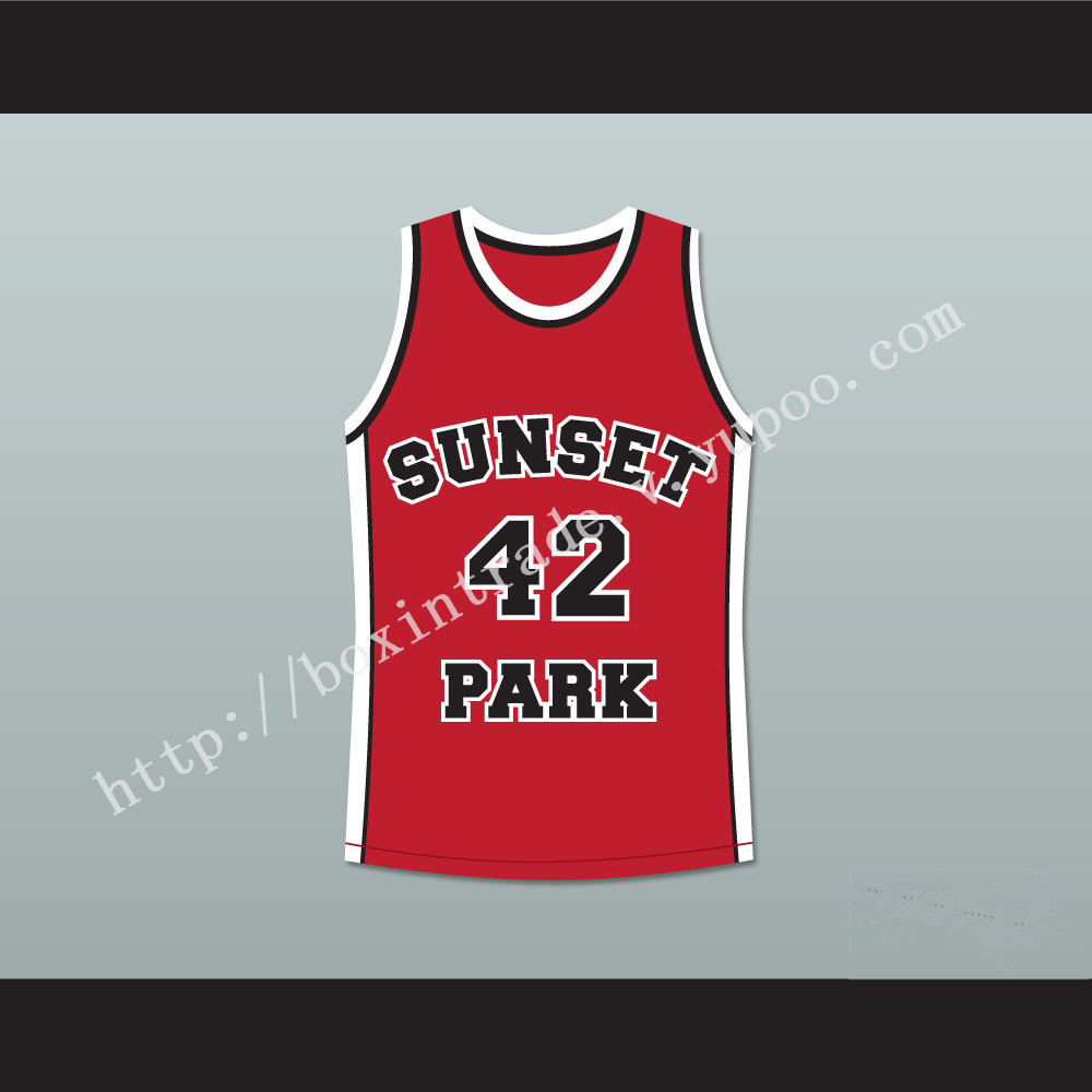 Player 42 Sunset Park Basketball Jersey Stitch Sewn