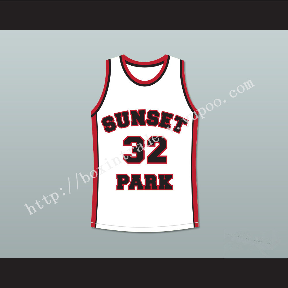 Terrence Howard Spaceman 32 Sunset Park White Basketball Jersey