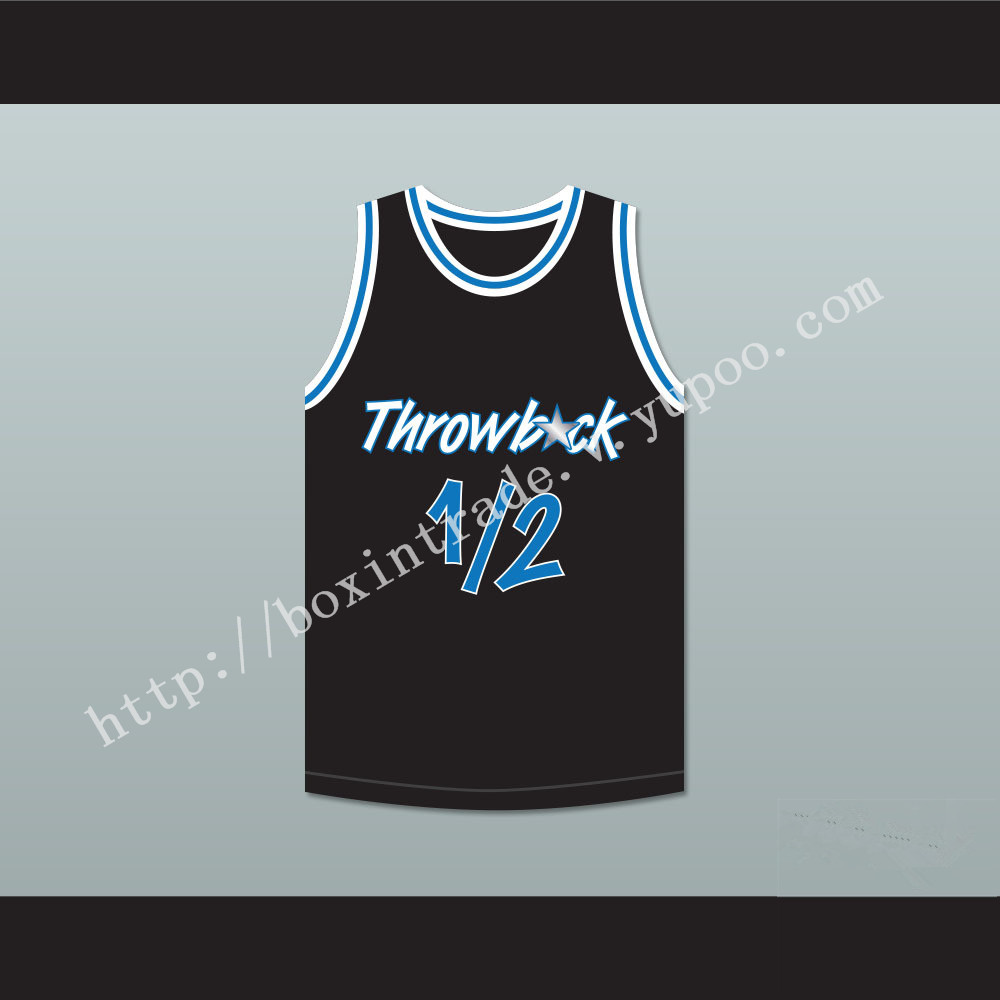 Anfernee Penny Hardaway Lil Penny 1/2 Throwback Black Basketball Jersey