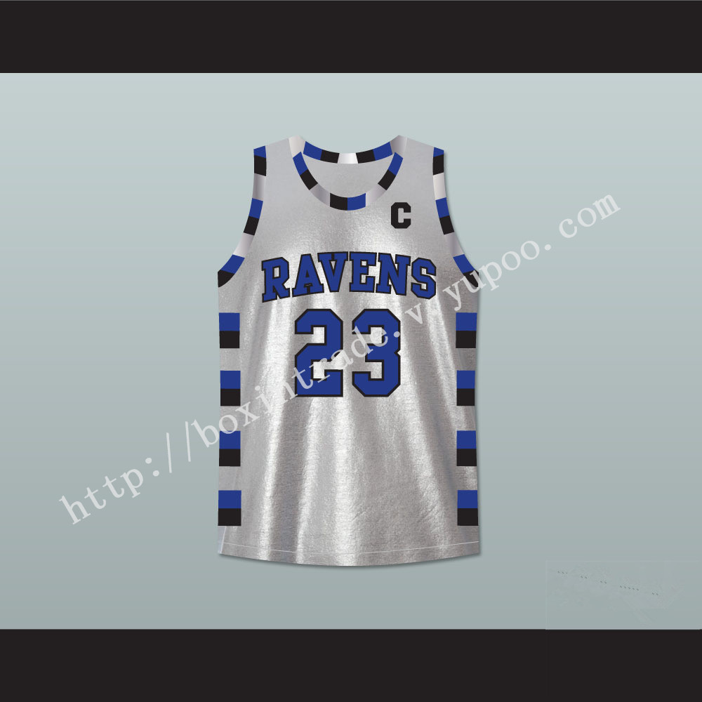 Nathan Scott 23 One Tree Hill Ravens Silver Basketball Jersey Any Player