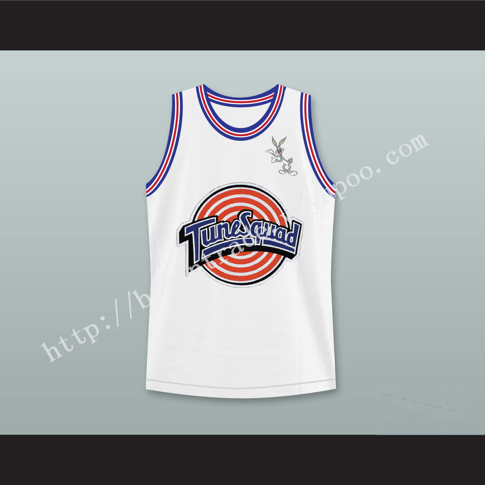 Space Jam Bugs Bunny 1 Tune Squad Basketball Jersey with Bugs Bunny Patch