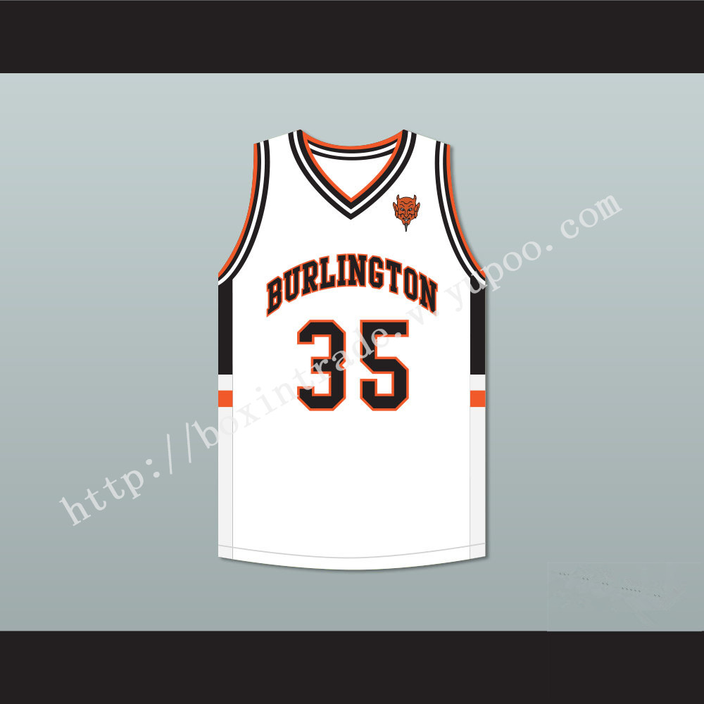 Tony Romo 35 Burlington High School White Basketball Jersey with Patch