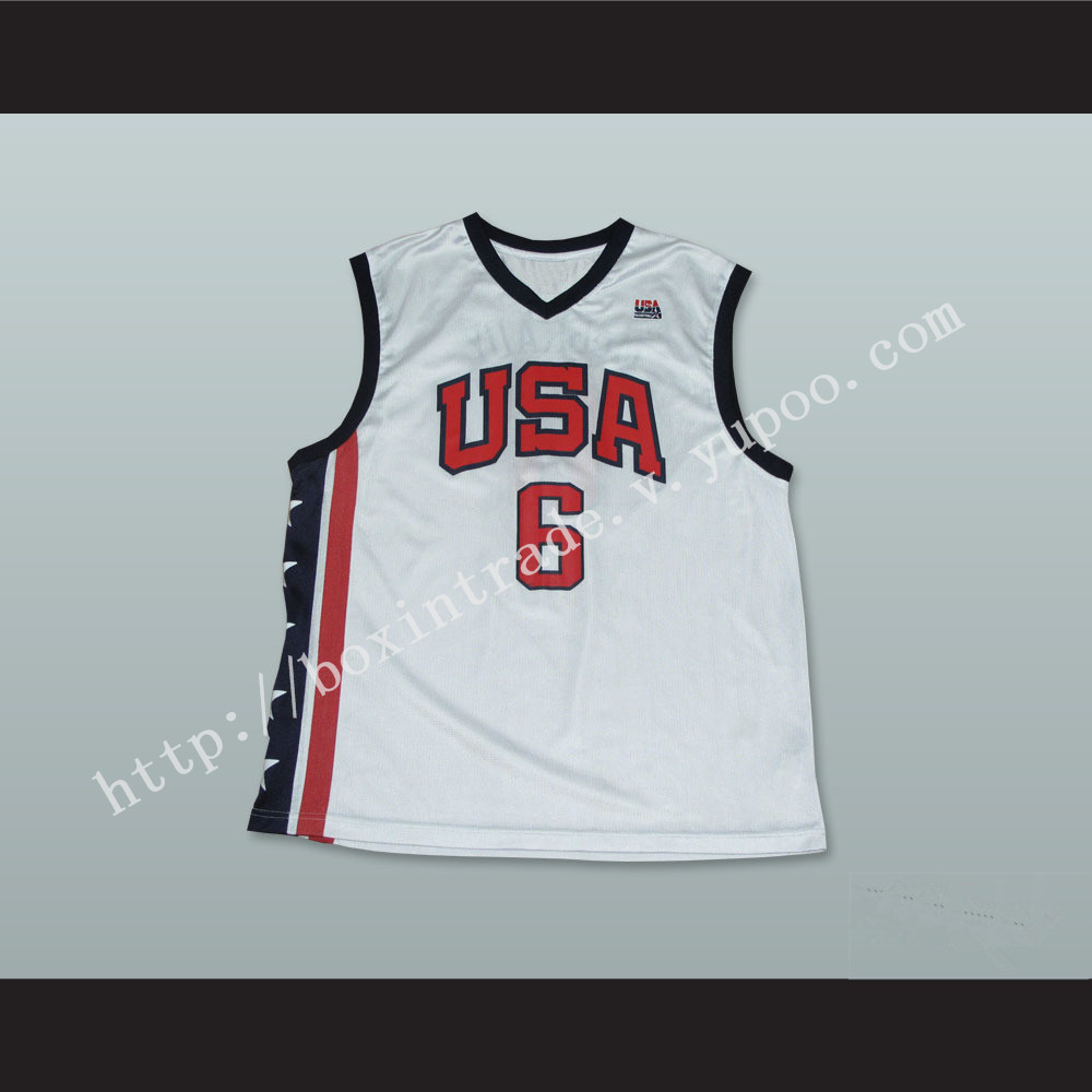 Tracy McGrady 6 Team USA White Basketball Jersey