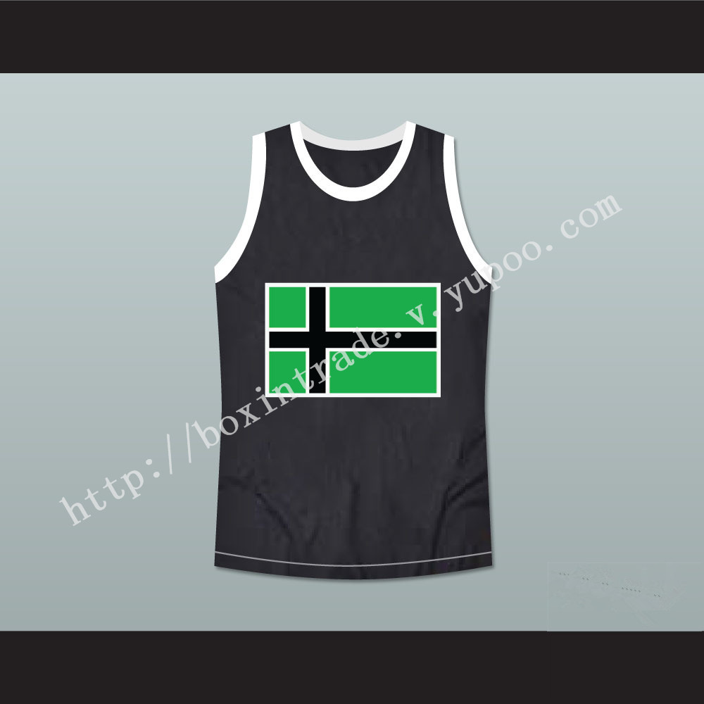 Type 0 Negative Vinnland Basketball Jersey Black Stitch Sewn