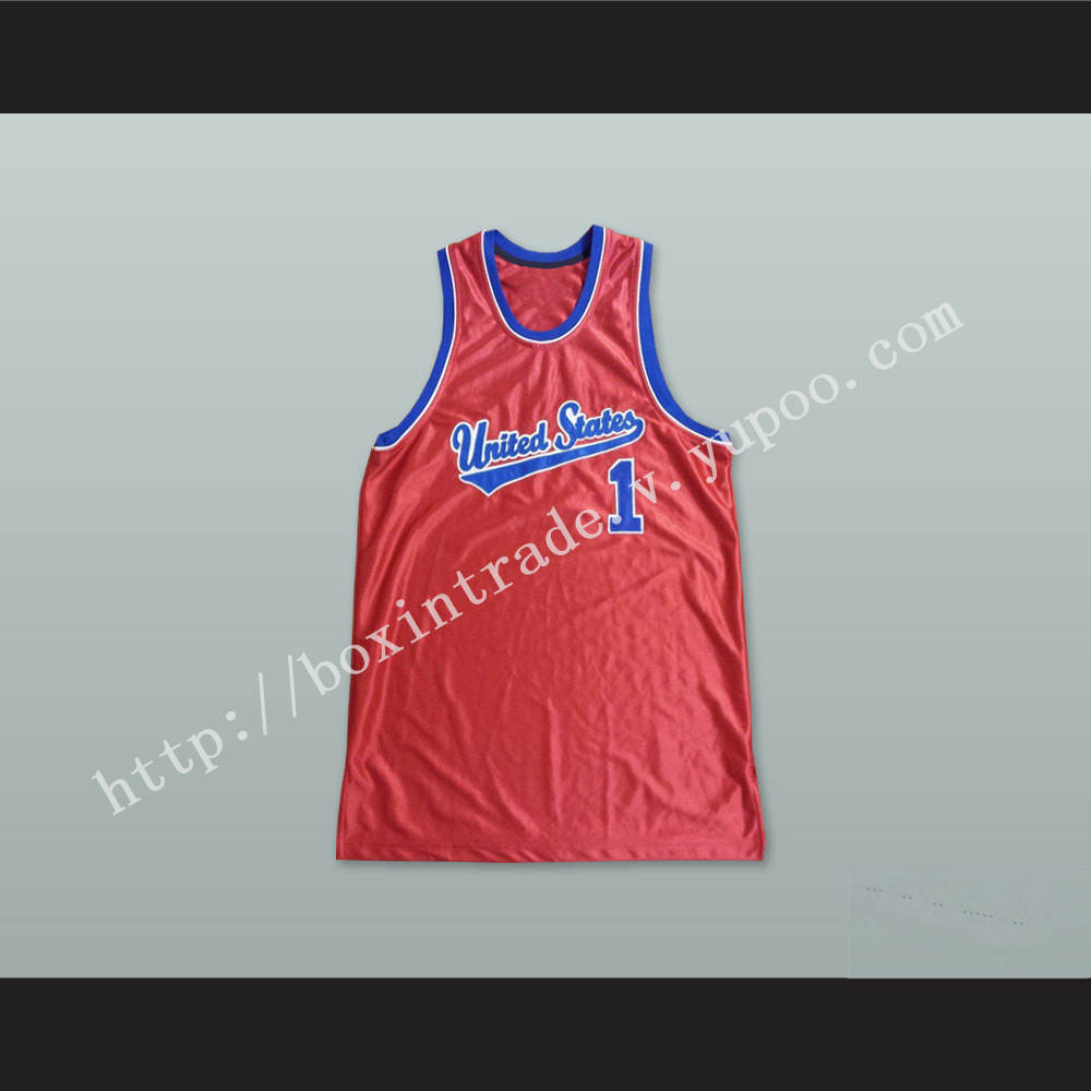 United States 1 Red Basketball Jersey