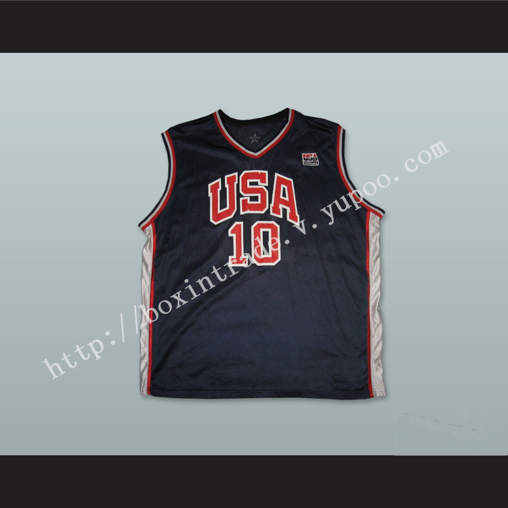 Kevin Garnett 10 USA Team Away Basketball Jersey