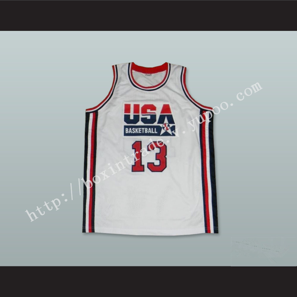 1992 Chris Mullin 13 USA Team Home Basketball Jersey