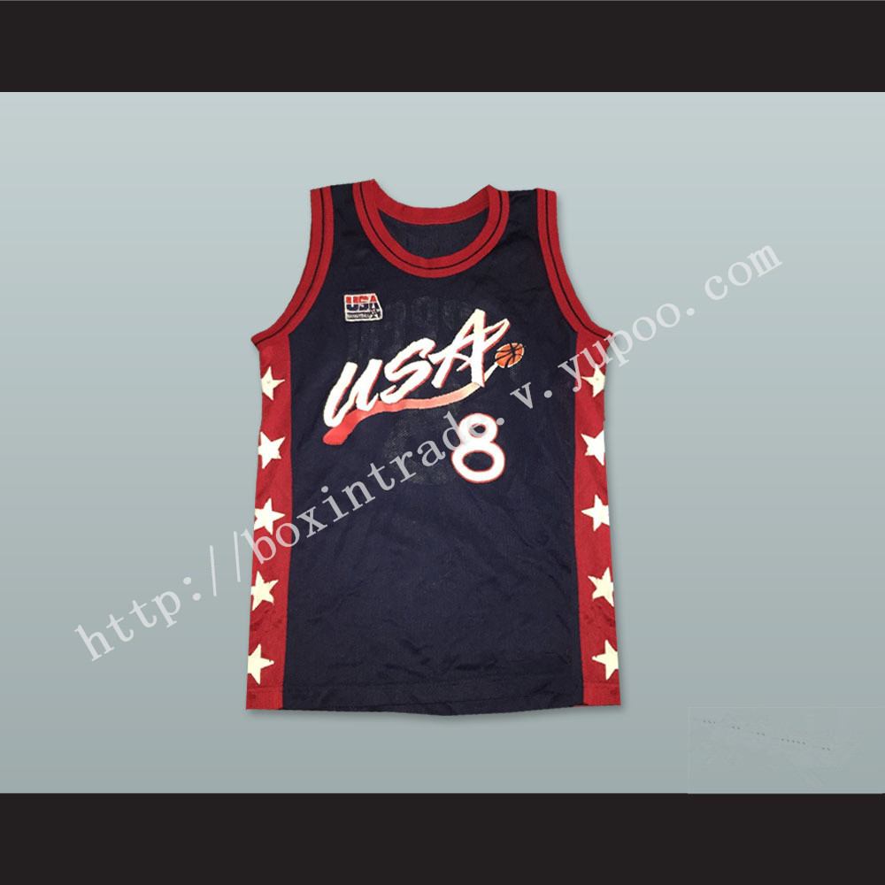 Scottie Pippen 8 USA Basketball Jersey Includes USA Patch