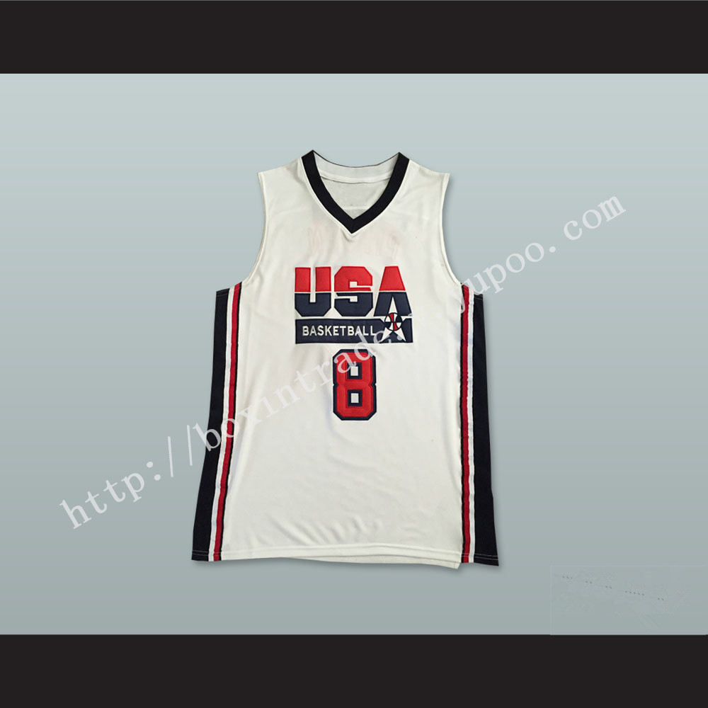 Scottie Pippen 8 USA Team Home Basketball Jersey