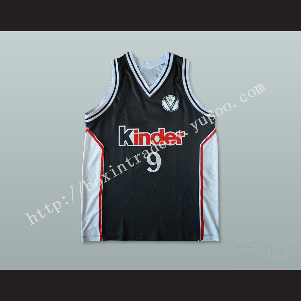 Salius Stombergas 9 Virtus Bolonia Basketball Jersey