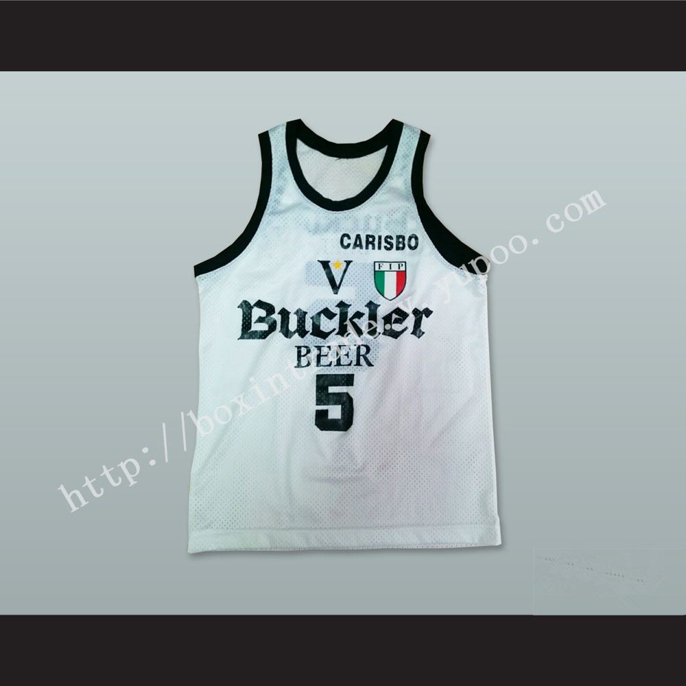 Sasha Danilovic 5 Virtus Bologna Basketball Jersey