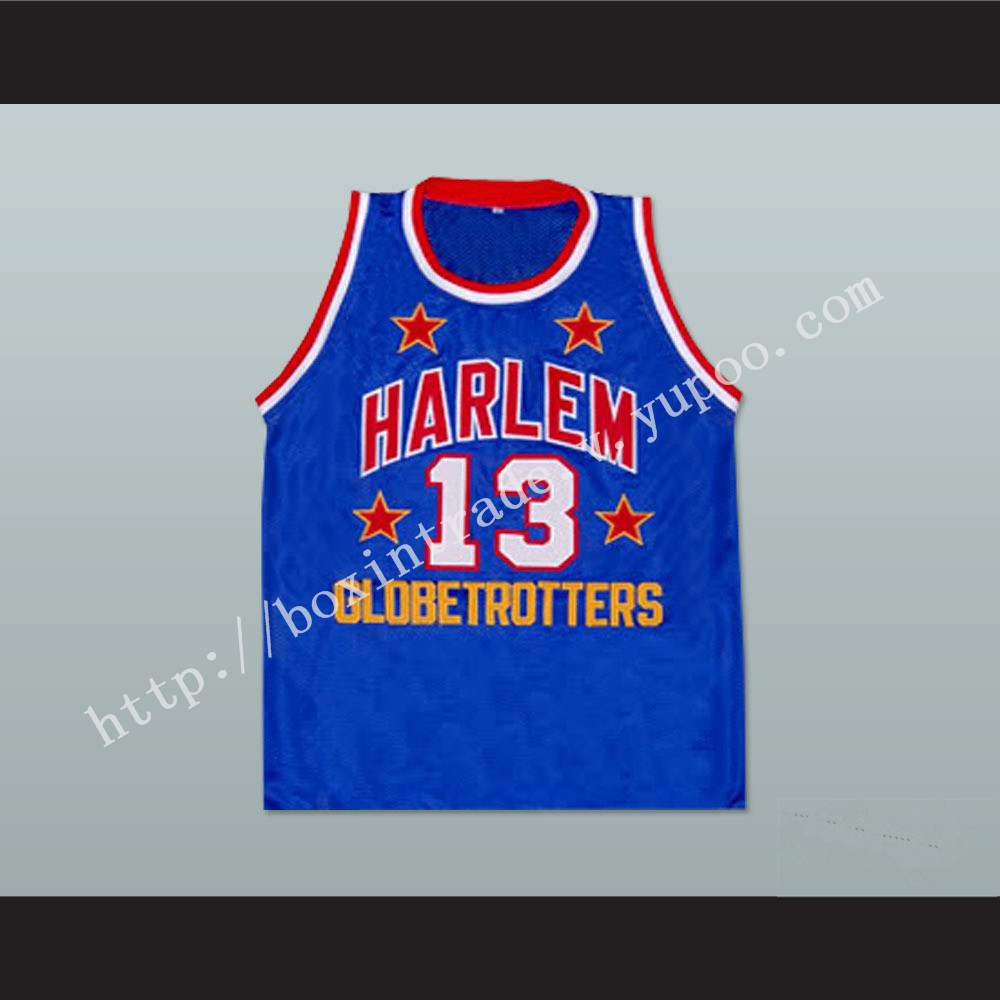 Wilt Chamberlain Harlem Globetrotters Basketball Jersey New Any Size