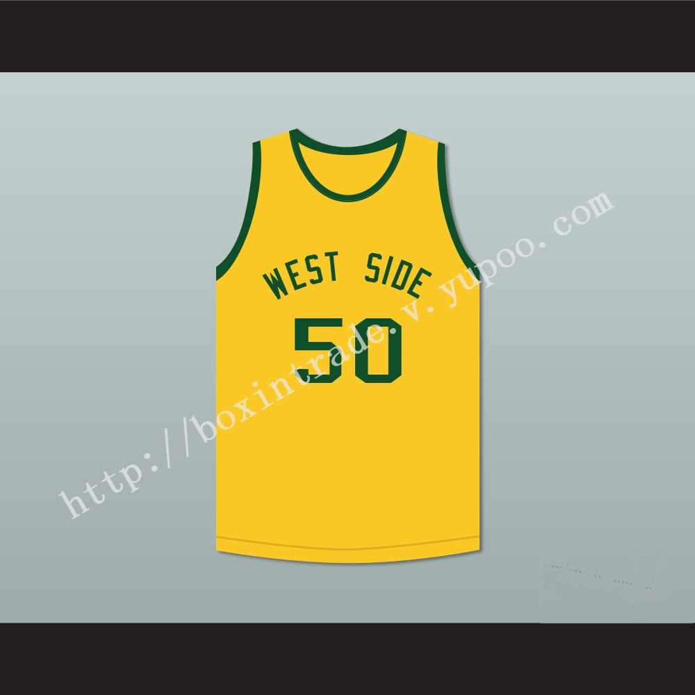 Shawn Kemp 50 West Side Elementary School Yellow Basketball Jersey